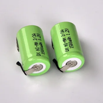 10PCS 2/3A 1.2V rechargeable battery 1500mah 1/2A 2/3 A ni-mh nimh cell with welding pins for electric shaver razor toothbrush
10PCS 2/3A 1.2V rechargeable battery 1500mah 1/2A 2/3 A ni-mh nimh cell with welding pins for electric shaver razor toothbrush
