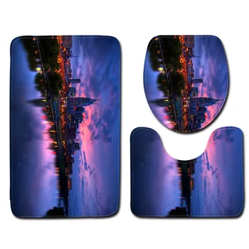 Zeegle Night View 3Pcs/set Bathroom Carpet Washable Mat Bathroom Anti-slip Mat For Toilet Bath Rugs Absorbent Bath Mat Set
Zeegle Night View 3Pcs/set Bathroom Carpet Washable Mat Bathroom Anti-slip Mat For Toilet Bath Rugs Absorbent Bath Mat Set