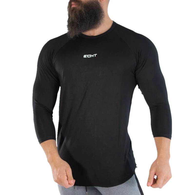 Men Skinny 9 points Long sleeves t shirt Gyms Fitness Bodybuilding Shirts Male Casual Fashion Cotton Tee Tops Summer Clothing
Men Skinny 9 points Long sleeves t shirt Gyms Fitness Bodybuilding Shirts Male Casual Fashion Cotton Tee Tops Summer Clothing