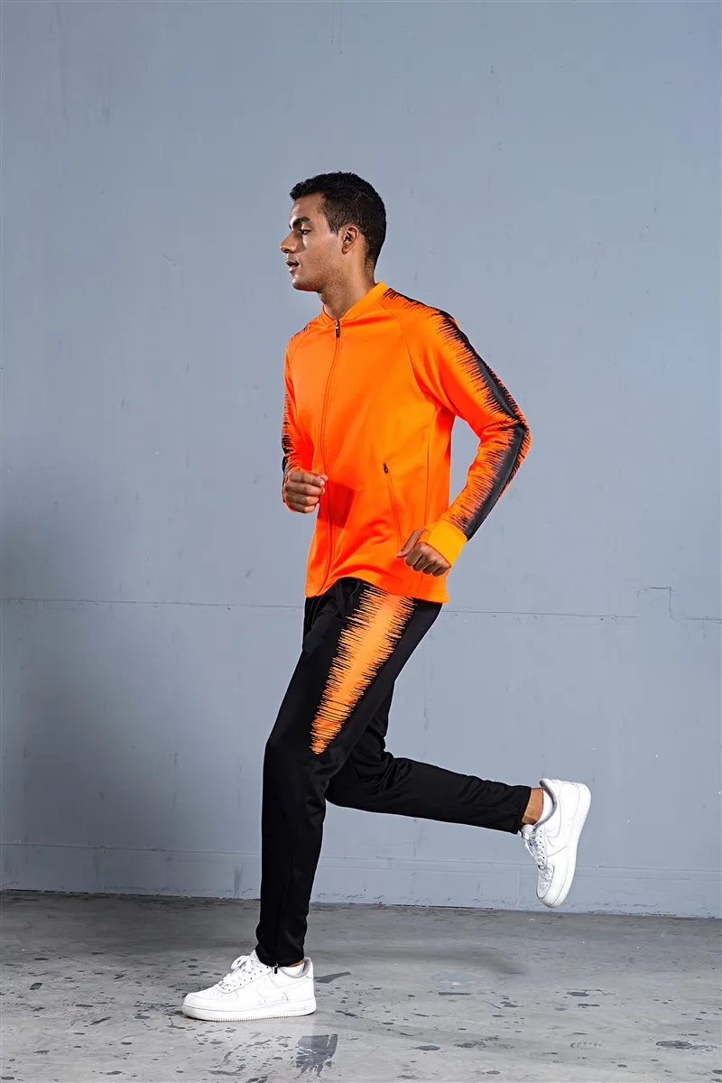 HOWE AO coat Adult Men Soccer Jerseys Set Jogging clothing jacket pants sports suit wear Running football Training Tracksuit HOWE AO coat Adult Men Soccer Jerseys Set Jogging clothing jacket pants sports suit wear Running football Training Tracksuit