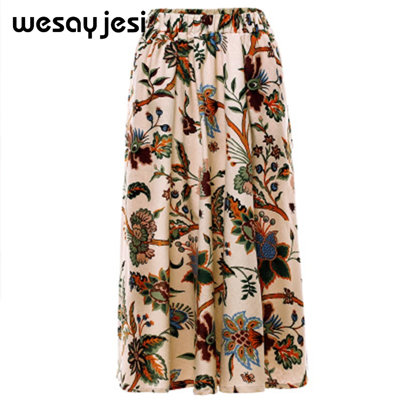 2018 New Fashion Summer Clothes Women Skirt Vintage Flowers Blossom Floral Print High Waist Ball Gown Pleated Midi Skater Skirts
2018 New Fashion Summer Clothes Women Skirt Vintage Flowers Blossom Floral Print High Waist Ball Gown Pleated Midi Skater Skirts