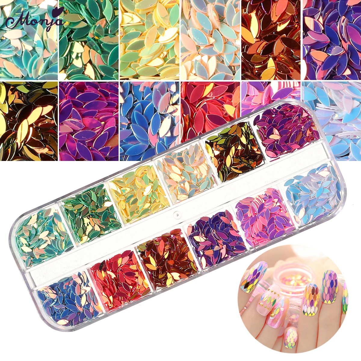 Monja 5mm Nail Art Multi Color Horse Eyes Ultrathin Shining Sequins Paillette Flakes 3D Glitter Decorations Manicure Tools
Monja 5mm Nail Art Multi Color Horse Eyes Ultrathin Shining Sequins Paillette Flakes 3D Glitter Decorations Manicure Tools