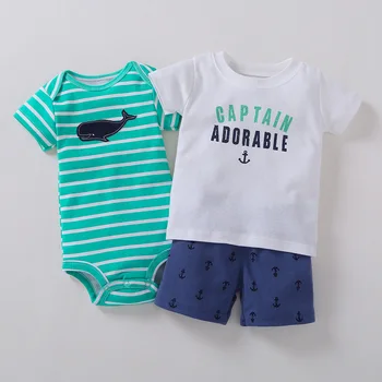 Newborn Infant Baby Boy Clothes 3pcs Set 2020 Summer T-Shirt + Bodysuit+ Shorts Toddler Baby Girl 3 PCS Suit Kids Girls Clothing
Newborn Infant Baby Boy Clothes 3pcs Set 2020 Summer T-Shirt + Bodysuit+ Shorts Toddler Baby Girl 3 PCS Suit Kids Girls Clothing