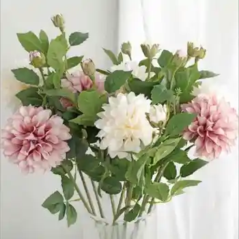 2heads/piece Wedding Party Valentine's Day Present Gift Home Decor Decration Artificial Dahlia Flower Plants Fake Silk Flowers
2heads/piece Wedding Party Valentine's Day Present Gift Home Decor Decration Artificial Dahlia Flower Plants Fake Silk Flowers