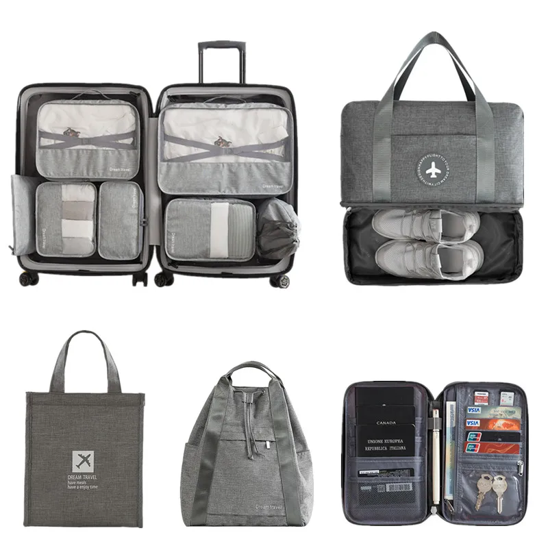 Unisex Travel Bag Set Waterproof Packing Cube Portable Clothing Sorting Organizer Cosmetics Zipper Pouch Women Luggage Accessory
Unisex Travel Bag Set Waterproof Packing Cube Portable Clothing Sorting Organizer Cosmetics Zipper Pouch Women Luggage Accessory