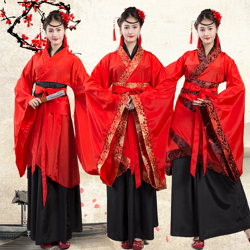 New Ritual State Women's Ancient Dress Han Dress Double Winding Song Fu Xuanji Stage Classical Dance Costume Antique Red
New Ritual State Women's Ancient Dress Han Dress Double Winding Song Fu Xuanji Stage Classical Dance Costume Antique Red