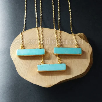 WT-N737 WKT Wholesaler unique design Rectangle Chain Necklace Jewelry natural green stone in gold electroplated rectangle stone
WT-N737 WKT Wholesaler unique design Rectangle Chain Necklace Jewelry natural green stone in gold electroplated rectangle stone