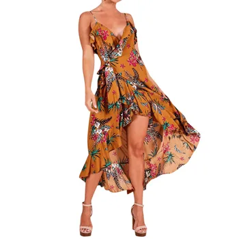 Women Summer Sexy Dress Printing Sleeves Holiday Party Clothes Flower Pattern Summer Dress 2019 Beach Dresses Vestidos De Verano
Women Summer Sexy Dress Printing Sleeves Holiday Party Clothes Flower Pattern Summer Dress 2019 Beach Dresses Vestidos De Verano