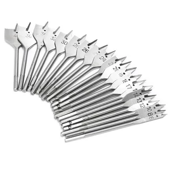 6-40mm Flat Drill Long High Carbon Steel Wood Flat Drill Set Woodworking Spade Drill Bits Durable Woodworking Tool Sets
6-40mm Flat Drill Long High Carbon Steel Wood Flat Drill Set Woodworking Spade Drill Bits Durable Woodworking Tool Sets