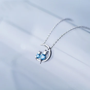 MloveAcc Fashion 925 Sterling Silver Lovely Cats Sitting on Moon Pendant Necklaces for Women Sterling Silver Jewelry
MloveAcc Fashion 925 Sterling Silver Lovely Cats Sitting on Moon Pendant Necklaces for Women Sterling Silver Jewelry