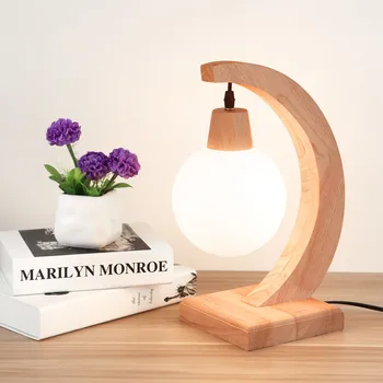 Modern Simple Wood Art Bedroom Bedside Lamp Nordic Creative Study Office Lamparas de mesa
Modern Simple Wood Art Bedroom Bedside Lamp Nordic Creative Study Office Lamparas de mesa