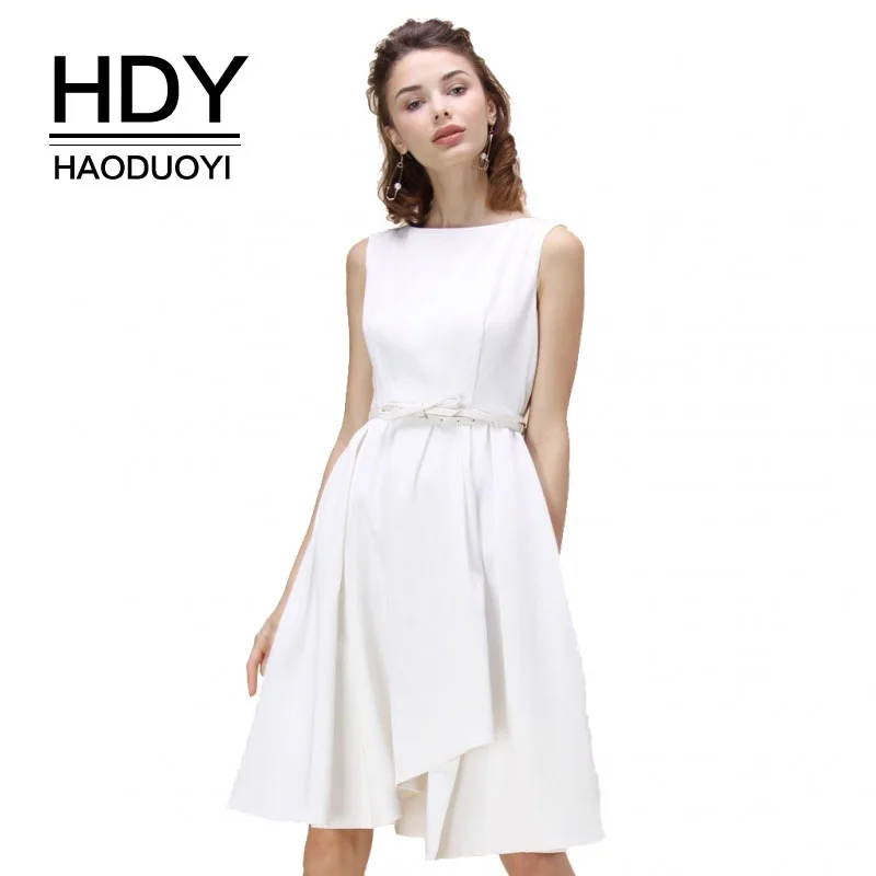 HDY Haoduoyi Fashion White Sweet Dress Sleeveless Empire Elegant Women Dress Ladies Evening Party Dress Female Dresses Vestidos
HDY Haoduoyi Fashion White Sweet Dress Sleeveless Empire Elegant Women Dress Ladies Evening Party Dress Female Dresses Vestidos