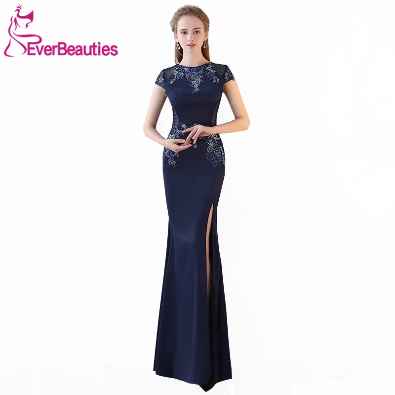 Mermaid Evening Gowns Long 2019 Elegant Evening Dresses Long Appliques with Beaded Prom Party Dresses Side Split Robe De Soiree
Mermaid Evening Gowns Long 2019 Elegant Evening Dresses Long Appliques with Beaded Prom Party Dresses Side Split Robe De Soiree