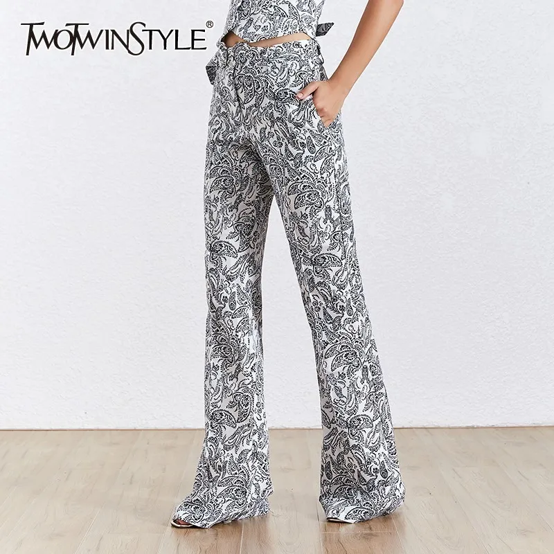 TWOTWINSTYLE Vintage Full Length Pencil Pant Female High Waist Slim Zipper Skinny Print Pants For Women Fashion New 2019 Summer
TWOTWINSTYLE Vintage Full Length Pencil Pant Female High Waist Slim Zipper Skinny Print Pants For Women Fashion New 2019 Summer
