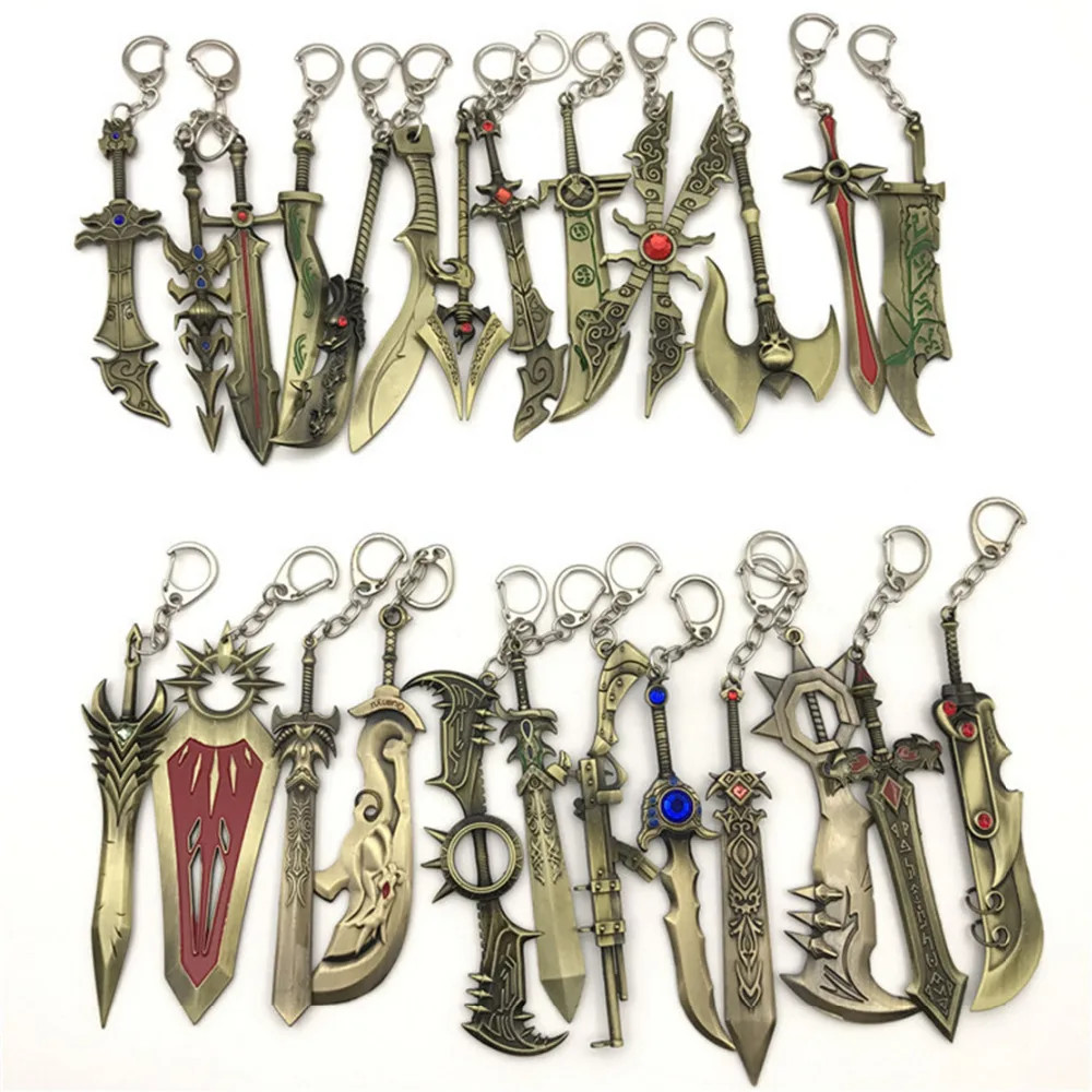 League of New Legend LOL Cosplay keychain JarvanIV Leona Gangplank Master Irelia Kayle delevin JUGG 12cm Weapon Classic keyring
League of New Legend LOL Cosplay keychain JarvanIV Leona Gangplank Master Irelia Kayle delevin JUGG 12cm Weapon Classic keyring