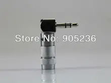 ACROLINK FP-3.5L(R) 3.5mm Stereo Jack Male Rhodium plated 90 degrees Straight Adapter for diy Headphone Plug