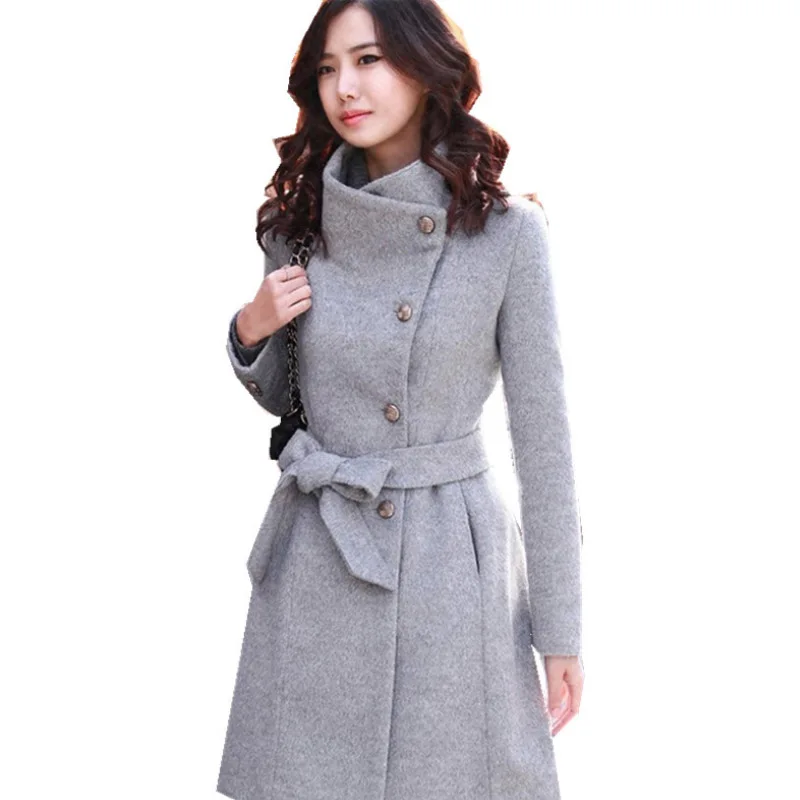2019 Autumn Winter Women Woolen Coat New Designer Elegant Korean Jacket Long Section Slim Long-sleeved Ladies Casual Wool Coat
2019 Autumn Winter Women Woolen Coat New Designer Elegant Korean Jacket Long Section Slim Long-sleeved Ladies Casual Wool Coat