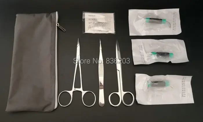 

8pcs/set Anatomical Medical traumatic pistol Human anatomy Professional Medical Skin Suture Practice Manipulation Practice Tech
