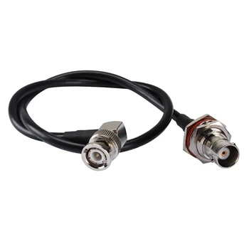 Superbat BNC female Jack bulkhead to BNC male Plug right angle pigtail cable RG58 15cm
Superbat BNC female Jack bulkhead to BNC male Plug right angle pigtail cable RG58 15cm