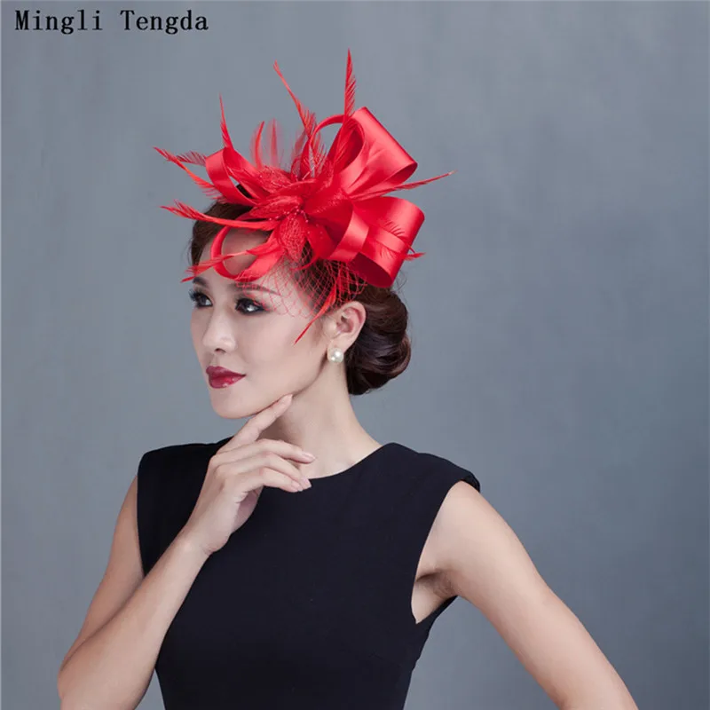 Mingli Tengda Red Feather Bridal Headdress Linen Headdress Wedding Hats and Fascinators for Woman Party Wedding Hat Veil 2018
Mingli Tengda Red Feather Bridal Headdress Linen Headdress Wedding Hats and Fascinators for Woman Party Wedding Hat Veil 2018