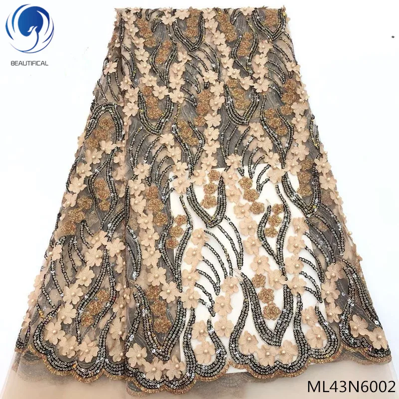 Beautifical 3d flower lace fabrics african lace fabrics with sequins and beads 2019 tulle lace for women 5yards/lot ML43N60
Beautifical 3d flower lace fabrics african lace fabrics with sequins and beads 2019 tulle lace for women 5yards/lot ML43N60