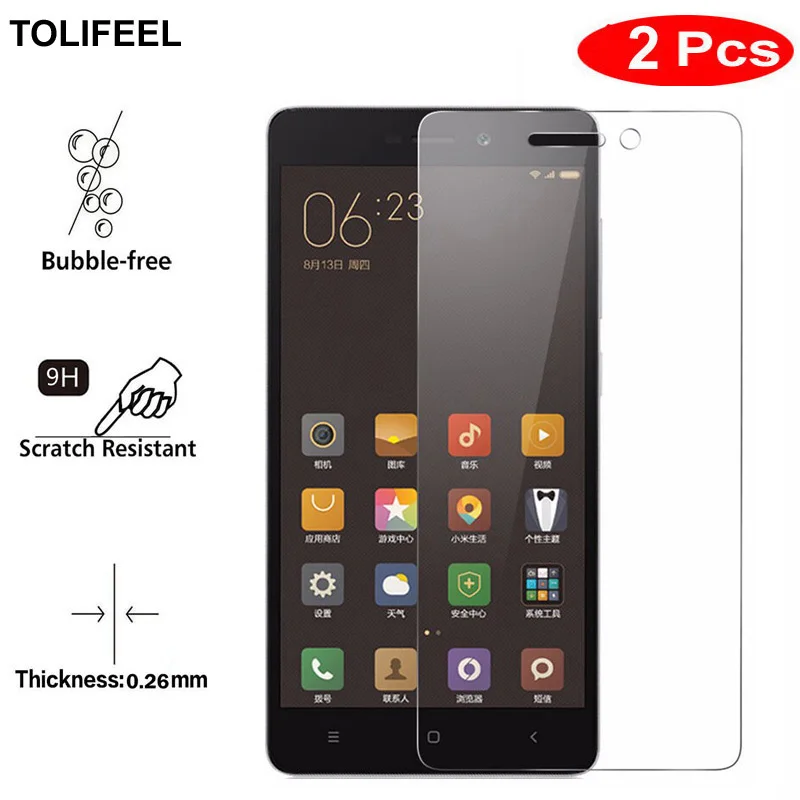 

2PCS TOLIFEEL Tempered Glass For Xiaomi Redmi 3S Screen Protector 9H Protective Film On For Xiaomi Redmi 3S Pro 3 S 3X Glass