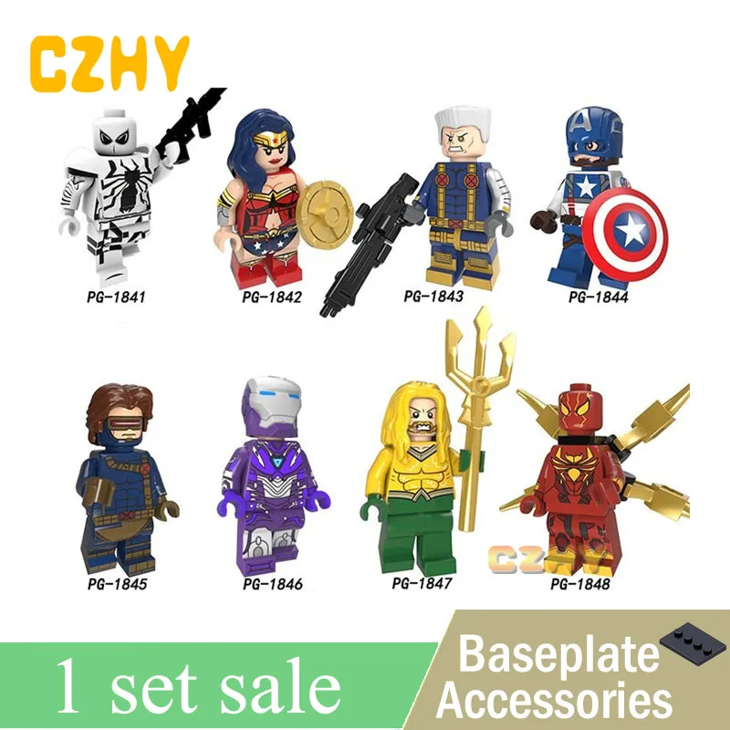 Building Blocks Super Heroes Anti-Venom Wonder Woman Cable Captain America Cyclops Bricks Figures Dolls For Children Toys PG8209
Building Blocks Super Heroes Anti-Venom Wonder Woman Cable Captain America Cyclops Bricks Figures Dolls For Children Toys PG8209