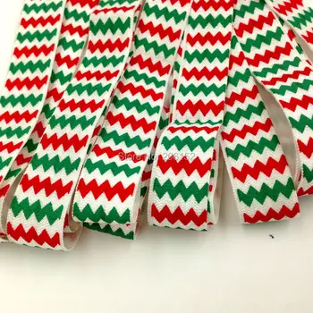 50yards/lot Christmas FOE Elastic Ribbon Green White Red Chevron Print Fold Over Elastic For DIY Hair Accessories
50yards/lot Christmas FOE Elastic Ribbon Green White Red Chevron Print Fold Over Elastic For DIY Hair Accessories