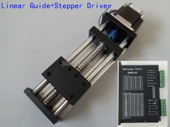 GGP1605 300mm Effective Travel Ball Screw Rail Linear Motion Guide Moving Table with 57 Nema23 Stepper Motor+Step Driver
GGP1605 300mm Effective Travel Ball Screw Rail Linear Motion Guide Moving Table with 57 Nema23 Stepper Motor+Step Driver