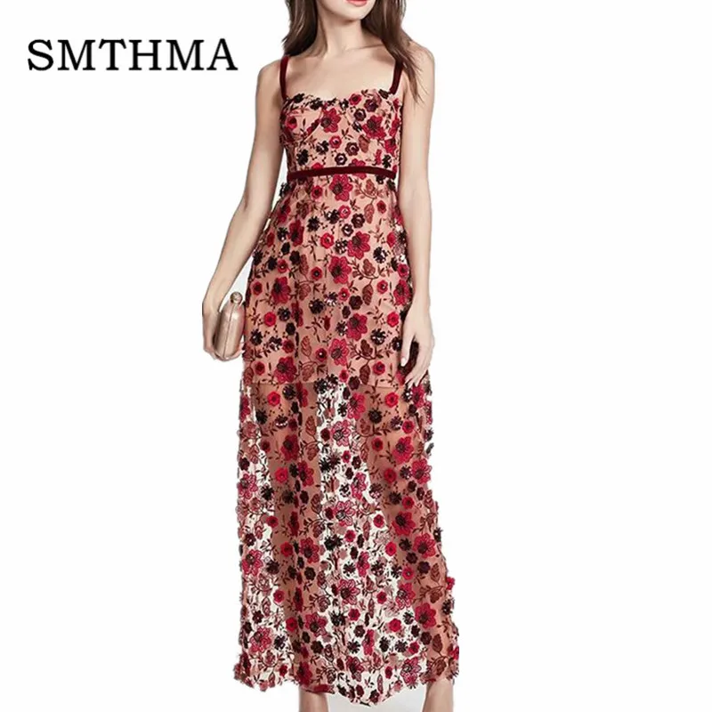 SMTHMA IN STOCK 2019 Summer Runway Hollow out strap midi long dress sexy V collar embroidery women Self Portrait dres
SMTHMA IN STOCK 2019 Summer Runway Hollow out strap midi long dress sexy V collar embroidery women Self Portrait dres
