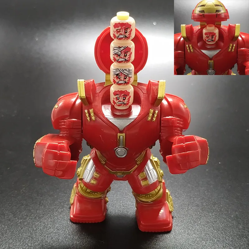 Marvel Super heroes Iron Man Mech Change expression Spiderman Hulk Figures Building Blocks Toys For Children Gifts
Marvel Super heroes Iron Man Mech Change expression Spiderman Hulk Figures Building Blocks Toys For Children Gifts