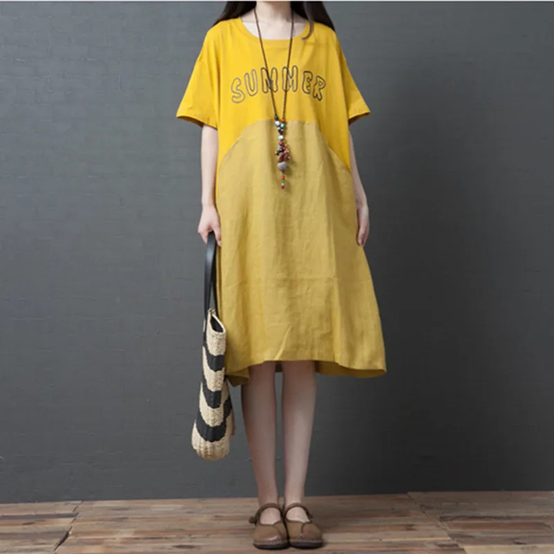 Johnature Koreanr Casual New Dress O-neck Floral Print Short Sleeve Knee-length Loose Comfortable Summer 2019 Women Dresses
Johnature Koreanr Casual New Dress O-neck Floral Print Short Sleeve Knee-length Loose Comfortable Summer 2019 Women Dresses