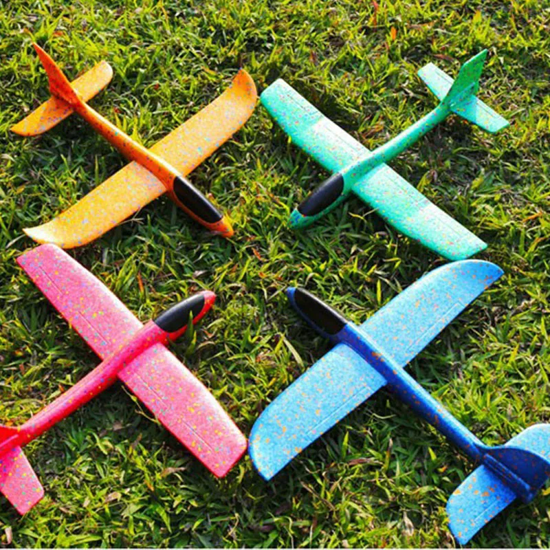 DIY Kids Toys Hand Throw Flying Glider Planes 48cm Foam Aeroplane Model Flying Glider Plane Toys For Kids Game Outdoor Sport Toy
DIY Kids Toys Hand Throw Flying Glider Planes 48cm Foam Aeroplane Model Flying Glider Plane Toys For Kids Game Outdoor Sport Toy