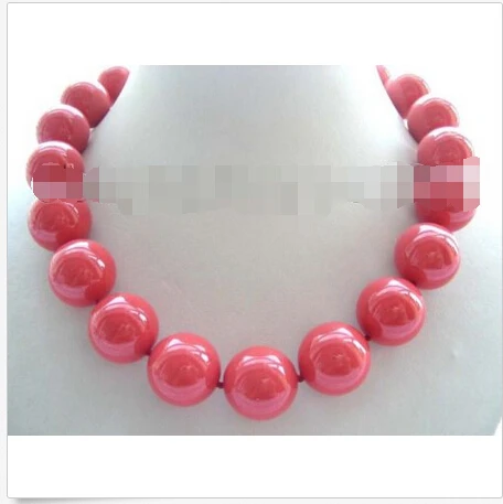 18" Natural 20mm Pink Round Shell Pearl Necklace!^^^@^Noble style Natural Fine jewe FREE SHIPPING
18" Natural 20mm Pink Round Shell Pearl Necklace!^^^@^Noble style Natural Fine jewe FREE SHIPPING