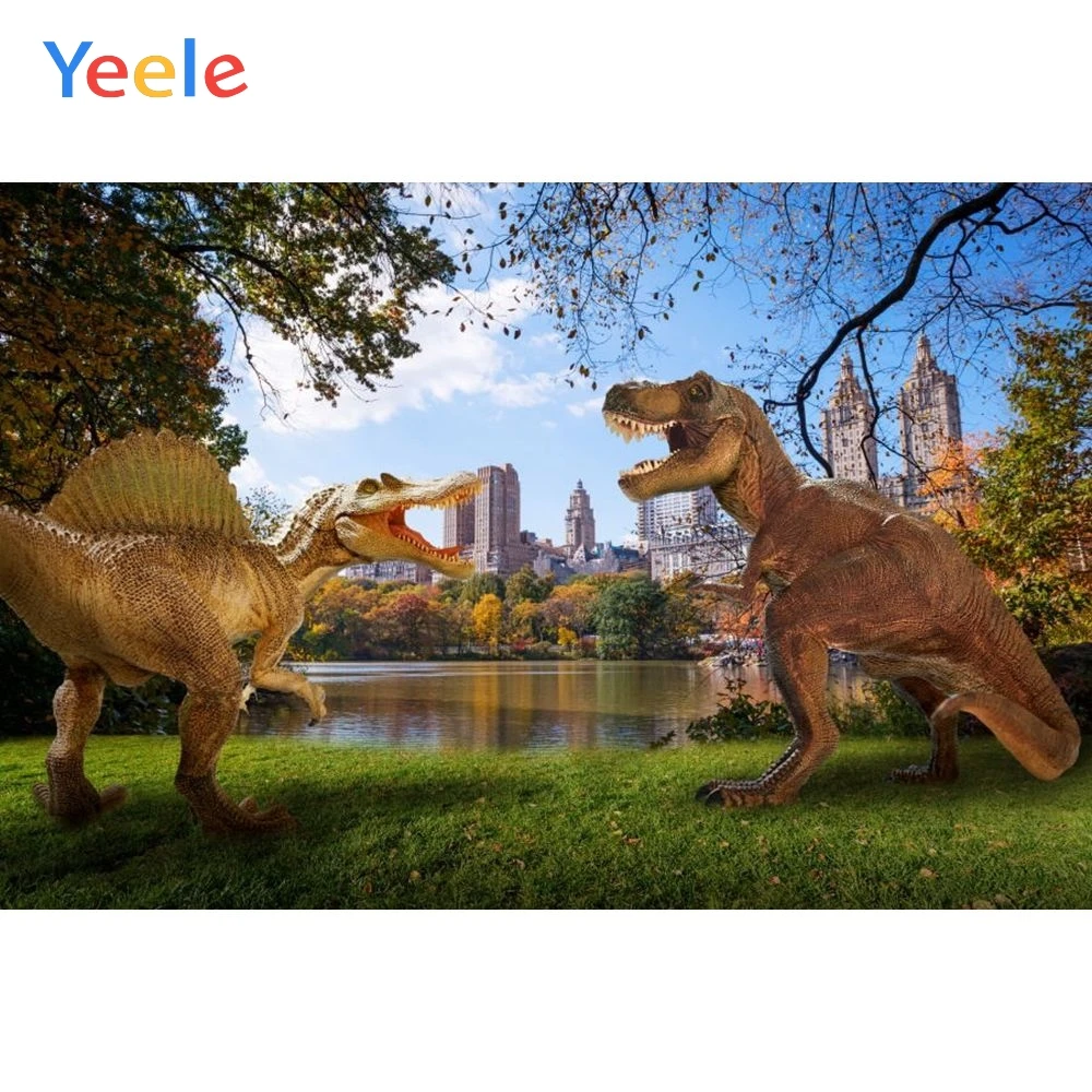 Yeele Two Dinosaurs Open Mouth City Park Children Birthday Party Photography Background Baby Photographic Backdrop Photo Studio
Yeele Two Dinosaurs Open Mouth City Park Children Birthday Party Photography Background Baby Photographic Backdrop Photo Studio