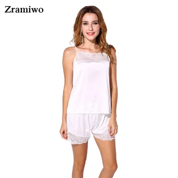 Satin Pajamas Set Lace Nightgowns Comfy Sleepwear Pretty Nighties Artificial Silk Camisole Short Sets
Satin Pajamas Set Lace Nightgowns Comfy Sleepwear Pretty Nighties Artificial Silk Camisole Short Sets