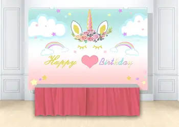 HUAYI rainbow unicorn birthday party cake smash decor backdrop for girl baby shower clouds photo background photocall w-1998
HUAYI rainbow unicorn birthday party cake smash decor backdrop for girl baby shower clouds photo background photocall w-1998