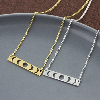 10pcs Minimalist Horizontal Bar Necklace Stainless Steel Engraved Sun & Moon Pendant Necklaces For Women Men Party Jewelry
10pcs Minimalist Horizontal Bar Necklace Stainless Steel Engraved Sun & Moon Pendant Necklaces For Women Men Party Jewelry