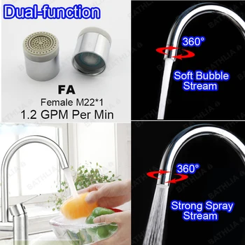 2-flow Water saving Aerator Nozzle Spray and bubble Stream Bathroom Sink Faucet Aerator Water Save Tap Aerator Female Thread M22
2-flow Water saving Aerator Nozzle Spray and bubble Stream Bathroom Sink Faucet Aerator Water Save Tap Aerator Female Thread M22