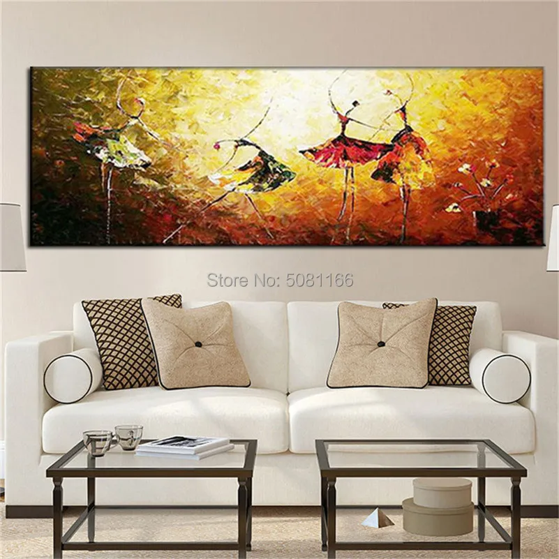 Large 100% hand-painted Girl BALLET Dancer abstract oil painting on the canvas wall art wall picture for the living room decor
Large 100% hand-painted Girl BALLET Dancer abstract oil painting on the canvas wall art wall picture for the living room decor