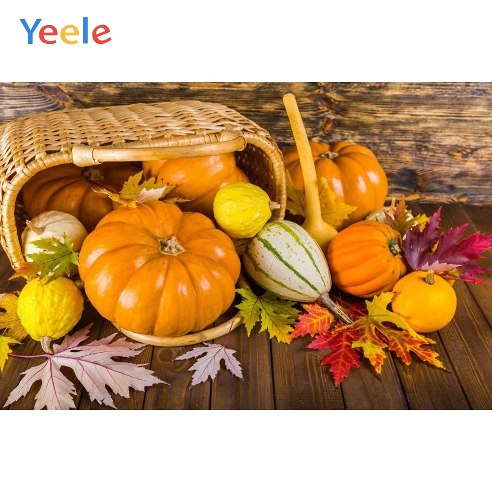 Yeele Autumn Harvest Pumpkin Wood Board Basket Photography Background Happy Thanksgiving Day Photocall Backdrop For Photo Studio
Yeele Autumn Harvest Pumpkin Wood Board Basket Photography Background Happy Thanksgiving Day Photocall Backdrop For Photo Studio