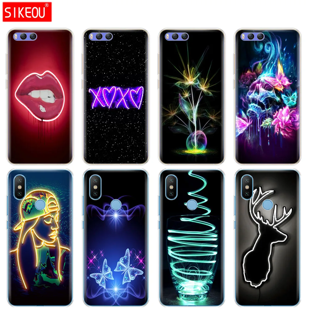 Silicone Cover Case For Xiaomi Mi 8 8SE A1 A2 lite 5 5S 5X 6 Mi5 MI6 NOTE 3 MAX Mix 2 2S Neon Pattern Print
Silicone Cover Case For Xiaomi Mi 8 8SE A1 A2 lite 5 5S 5X 6 Mi5 MI6 NOTE 3 MAX Mix 2 2S Neon Pattern Print