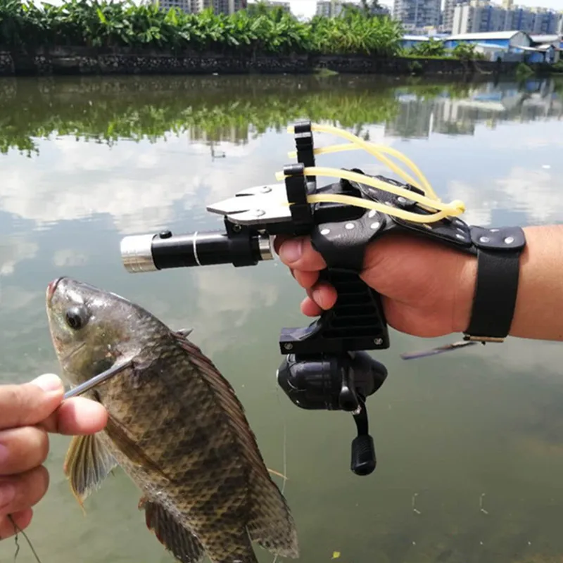 Hunting fishing set slingshot hunting catapult suit outdoor shooting fishing reel dart left handguard rubber tube flashlight
Hunting fishing set slingshot hunting catapult suit outdoor shooting fishing reel dart left handguard rubber tube flashlight