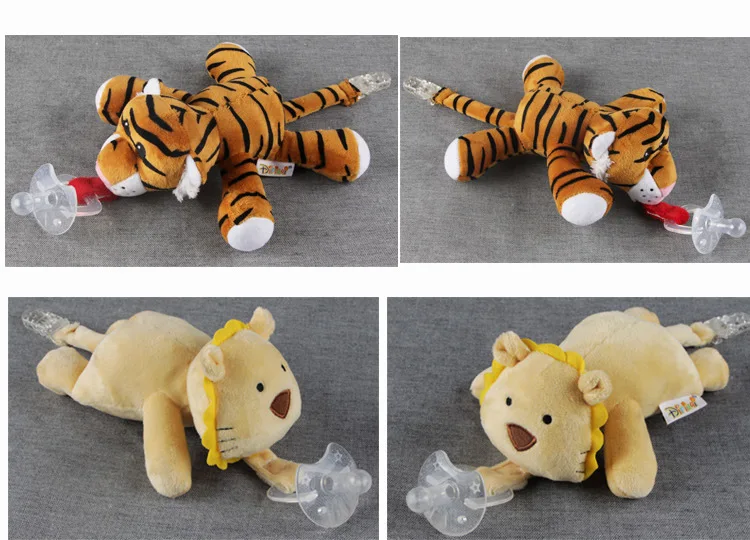 Baby Pacifier Holder Stuffed Animal Toy 