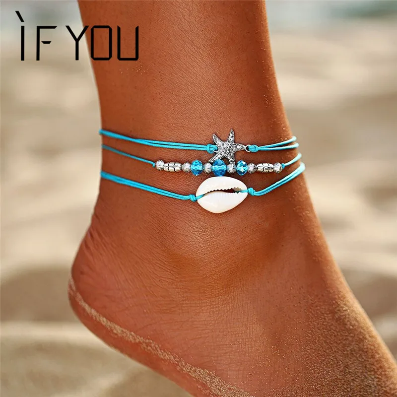 IF YOU Bohemia Shell Starfish Multilayer Bracelet for Leg Women Anklets Boho Fashion Summer Beach Men Anklets Jewelry 2019 New
IF YOU Bohemia Shell Starfish Multilayer Bracelet for Leg Women Anklets Boho Fashion Summer Beach Men Anklets Jewelry 2019 New