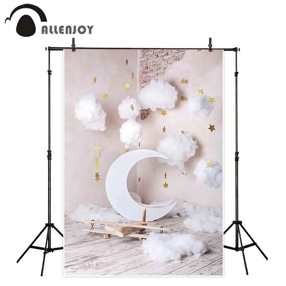 Allenjoy photo background little stars moon studio decor wood plane backdrop baby shower photophone photobooth printed fabric
Allenjoy photo background little stars moon studio decor wood plane backdrop baby shower photophone photobooth printed fabric