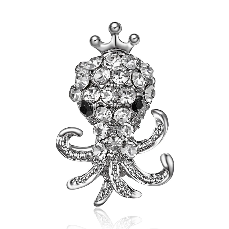 Hot Animal Octopus Crystal Rhinestones Brooches Flower Antique Brooch Pins for Women Wedding Bride Jewelry
Hot Animal Octopus Crystal Rhinestones Brooches Flower Antique Brooch Pins for Women Wedding Bride Jewelry