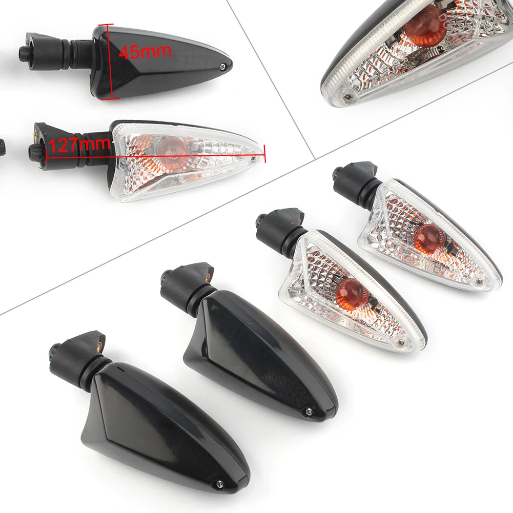 Black Clear Front Rear Indicator Turn Signal Light Blinker For Triumph Daytona 675 675R 2011 2012 2013 2014 2015 2016
Black Clear Front Rear Indicator Turn Signal Light Blinker For Triumph Daytona 675 675R 2011 2012 2013 2014 2015 2016