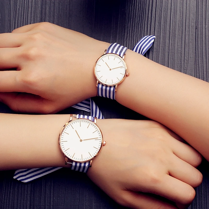 Top Trend Women Watches Ladies Bandage Quartz Watch Korean style Casual Stripe Bracelet Clock Lovers Reloj Mujer
Top Trend Women Watches Ladies Bandage Quartz Watch Korean style Casual Stripe Bracelet Clock Lovers Reloj Mujer