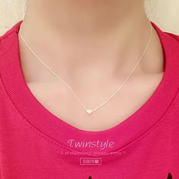 DIEERLAN Fashion Drop Shipping 925 Sterling Silver Heart Chain Necklaces Heart Pendants&Necklaces Jewelry Collar Colar de Plata
DIEERLAN Fashion Drop Shipping 925 Sterling Silver Heart Chain Necklaces Heart Pendants&Necklaces Jewelry Collar Colar de Plata